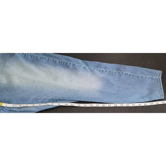 Levi's Strauss Gold Women's 38W X 30L Blue Light Wash Denim Mid Rise Skinny Jean - Picture 11 of 14